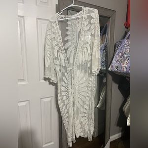 Boho see through cover up